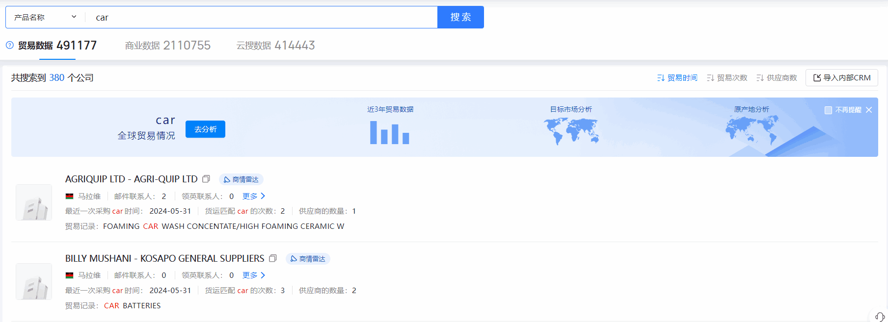 马拉维海关数据,海关数据,PA视讯国际海关数据